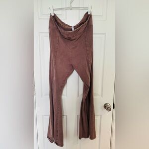 Brown Flared Pants